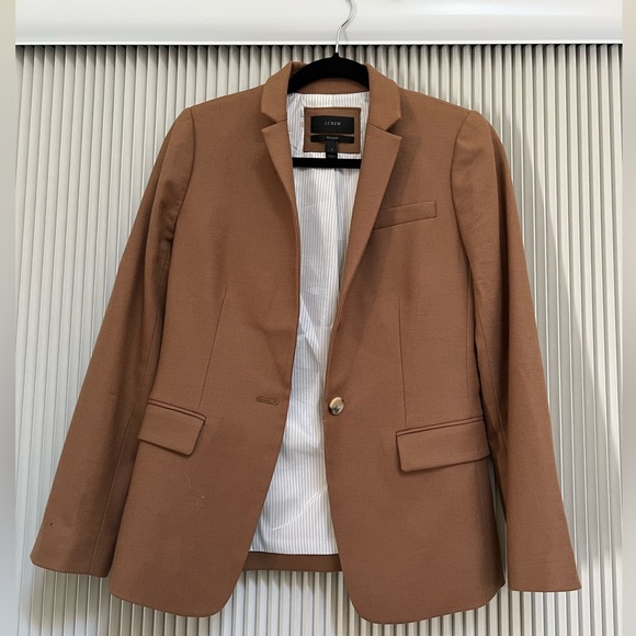 J. Crew Regent Blazer - Wool Flannel - Camel - Picture 4 of 10